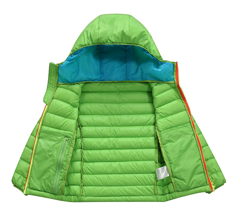 兒童羽絨服內里展示