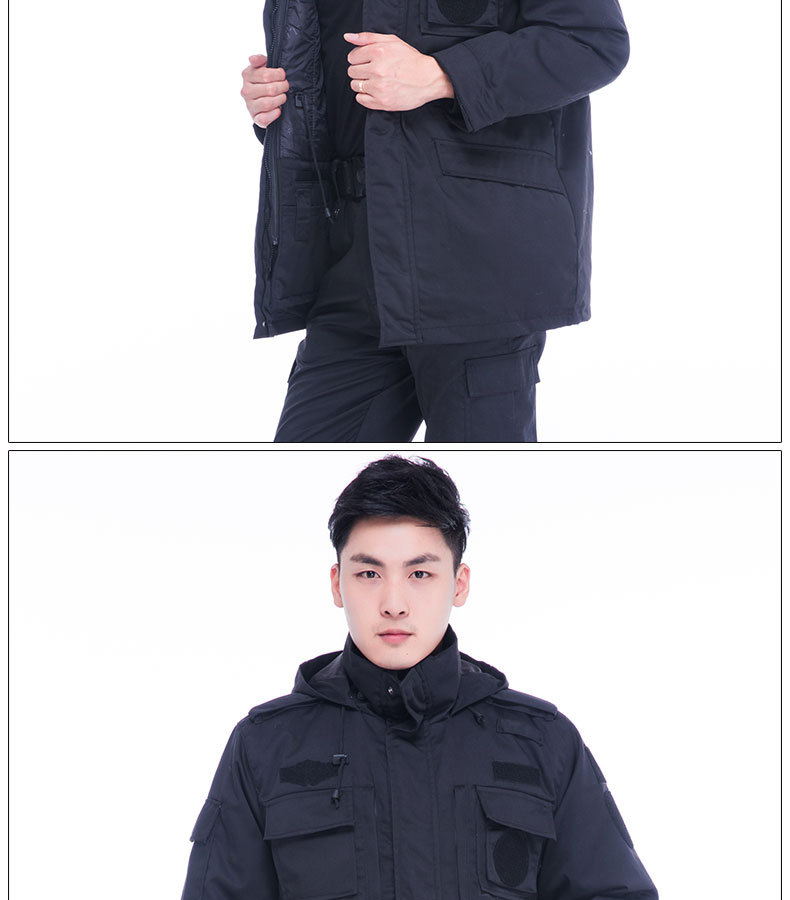 加厚防寒服保安冬作訓服