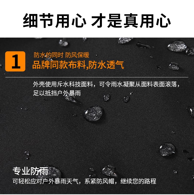 沖鋒衣細節展示