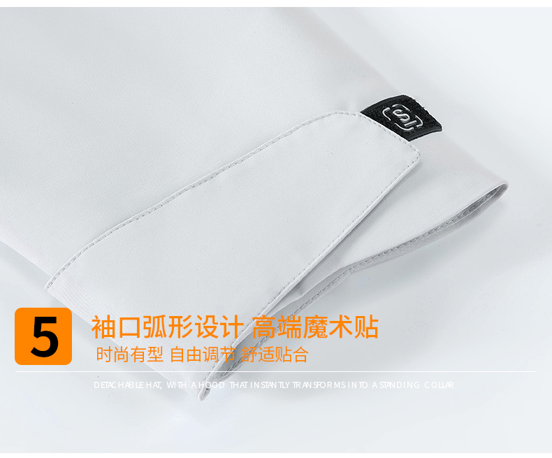 沖鋒衣細節展示